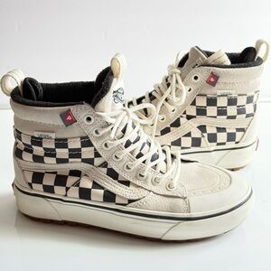 VansSK8-HI Tapered 'Checkerboard - Black’ Size 4 Men 5.5 Women